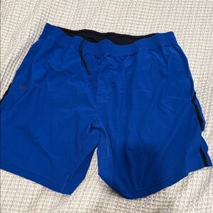 Rhone Athletic Shorts - blue 8 inch inseam